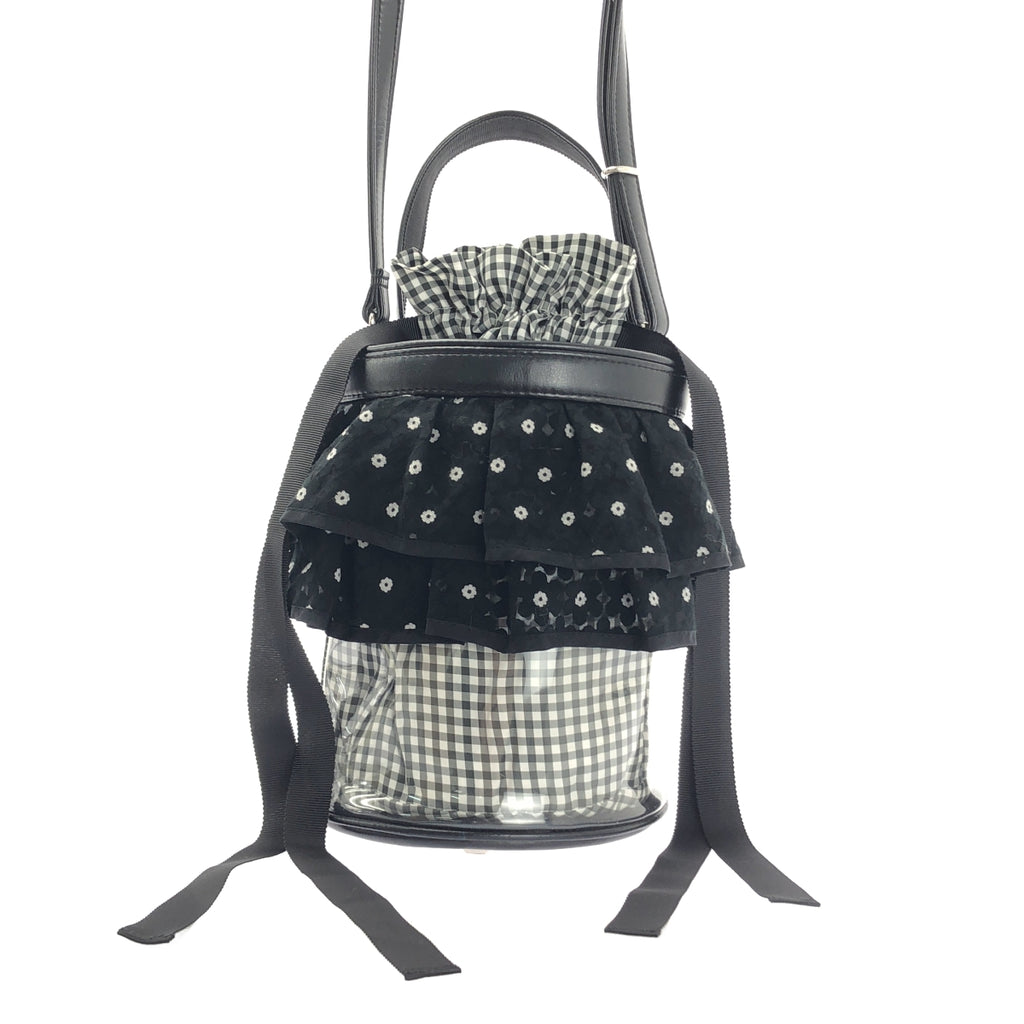 SETSUKO SAGITTAIRE | 兩用透明花朵荷葉邊包 |