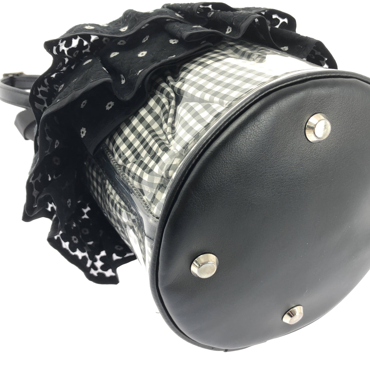 SETSUKO SAGITTAIRE | 兩用透明花朵荷葉邊包 |