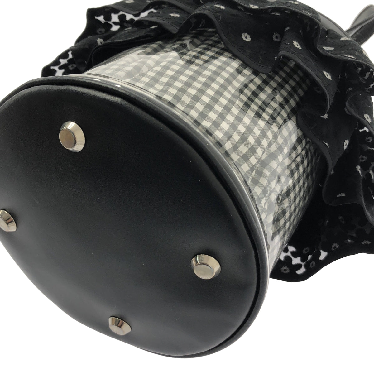 SETSUKO SAGITTAIRE | 兩用透明花朵荷葉邊包 |