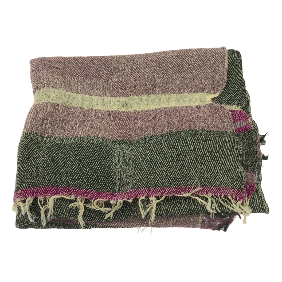 tamaki niime 玉木新雌 / タマキニイメ | ウール コットン ストール | パープル系 | レディース