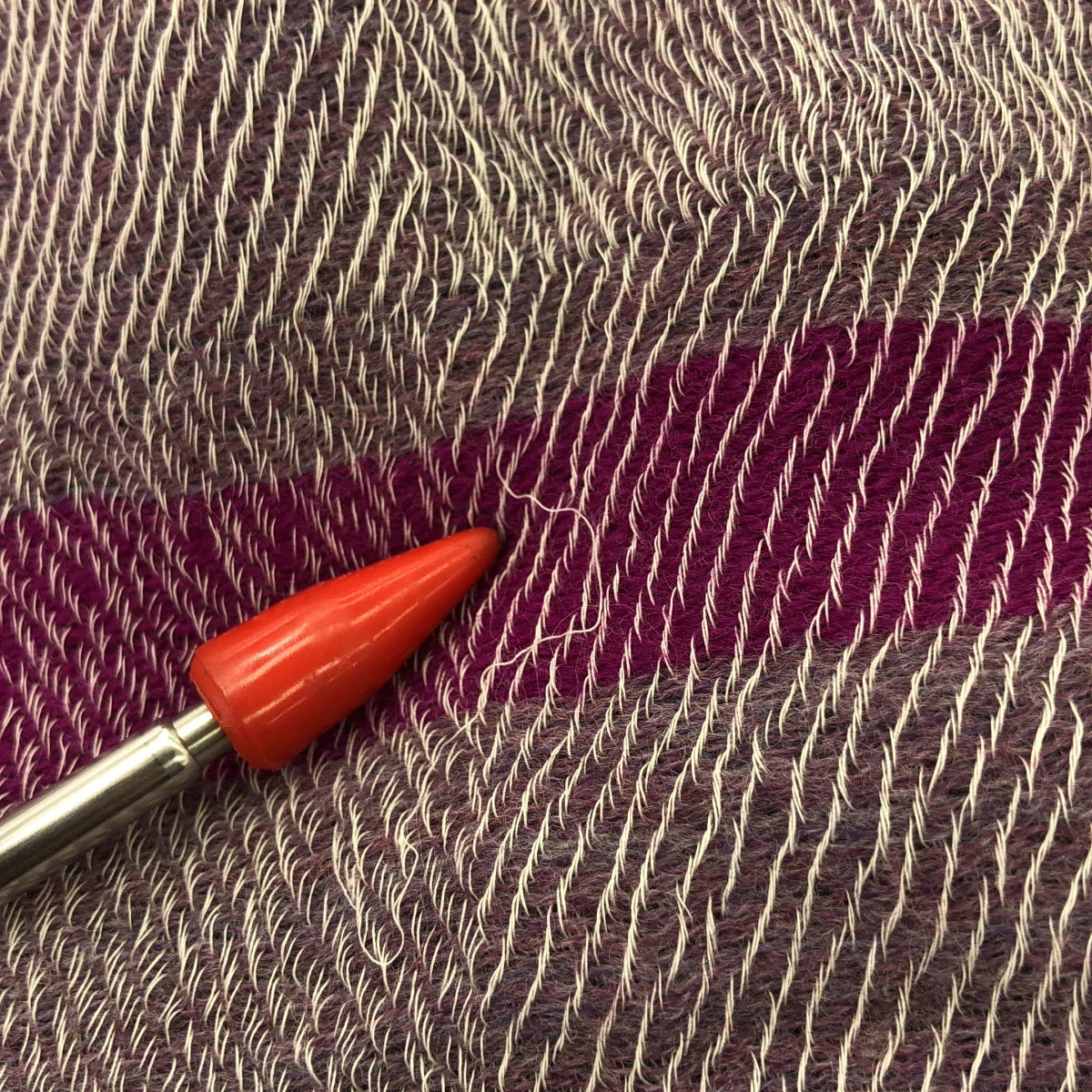 tamaki niime 玉木新雌 / タマキニイメ | ウール コットン ストール | パープル系 | レディース