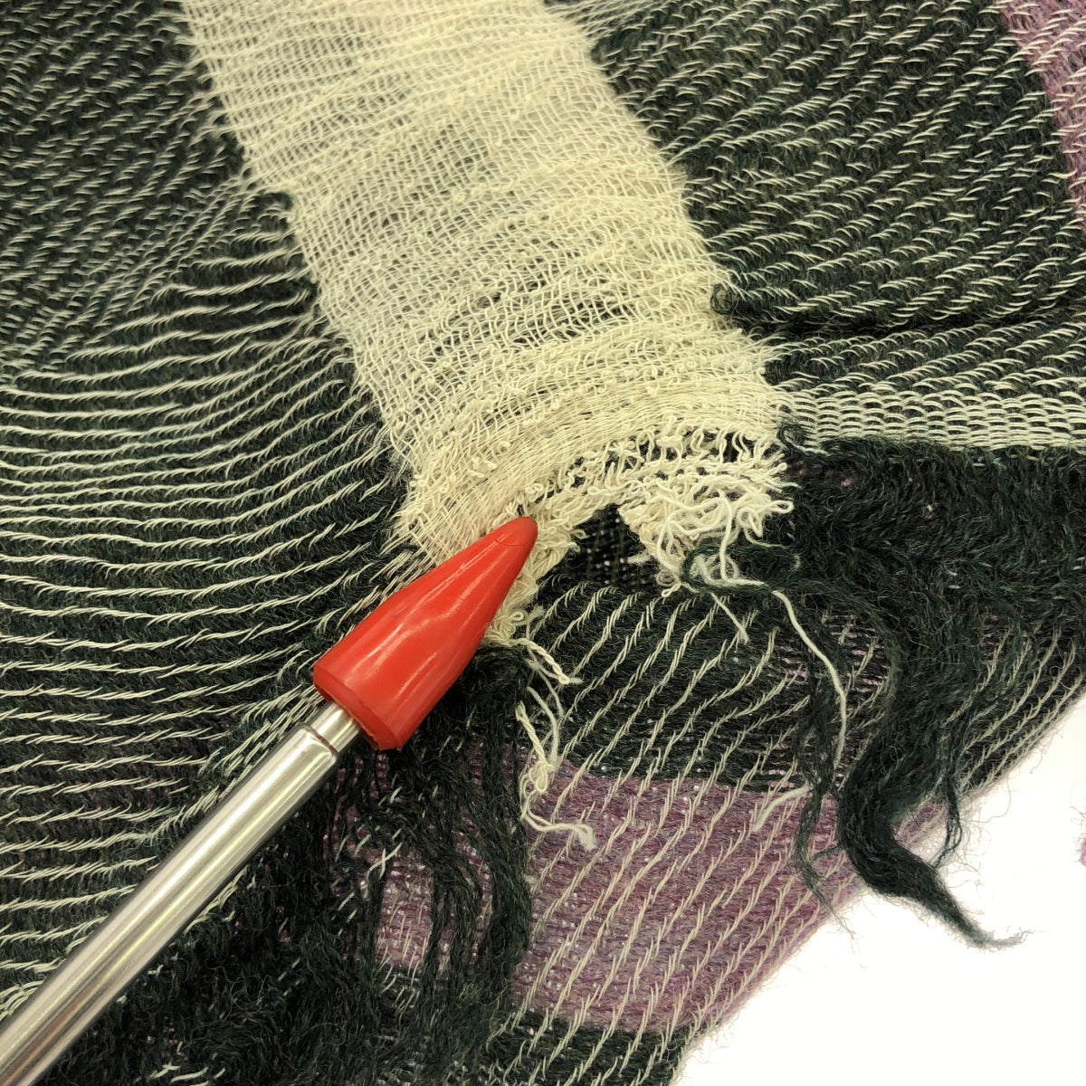 tamaki niime 玉木新雌 / タマキニイメ | ウール コットン ストール | パープル系 | レディース