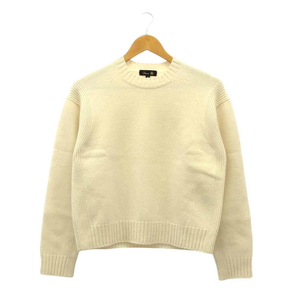 [狀況良好] 抽屜 | 7G 羊絨圓領套頭衫 | 1 |灰白色 |女性的