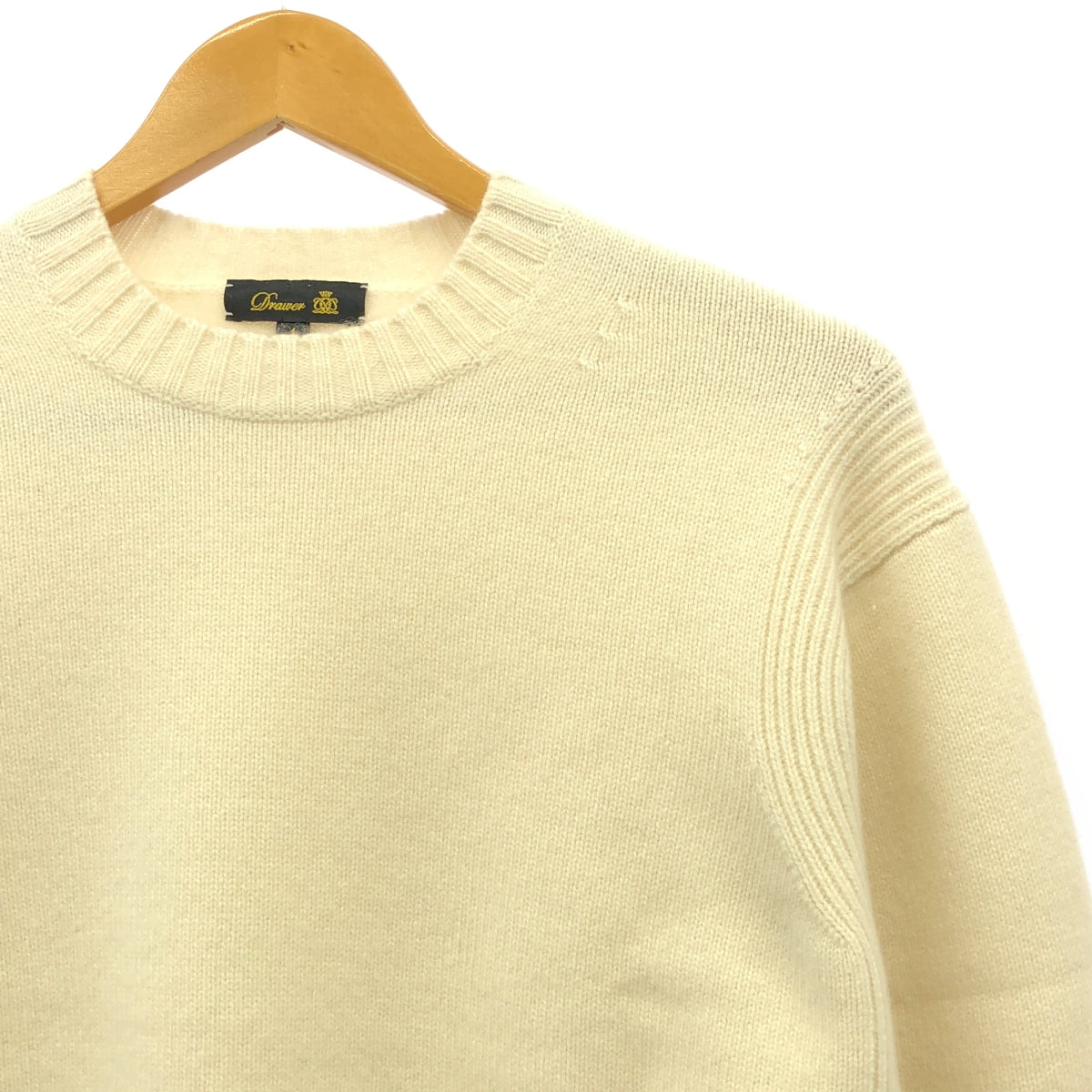 [狀況良好] 抽屜 | 7G 羊絨圓領套頭衫 | 1 |灰白色 |女性的