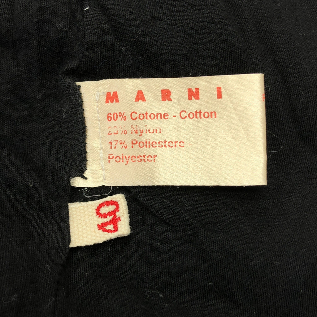 MARNI / 마르니 | 코튼 다른 소재 전환 민소매 원피스 | 40 |