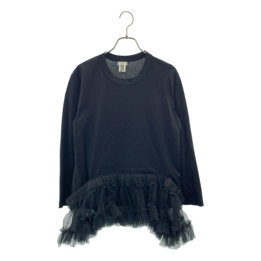 noir kei ninomiya / 느와르 케이니노미야 | 2025SS | 튤 프릴 도킹 크루넥 컷소우 | M | 여성