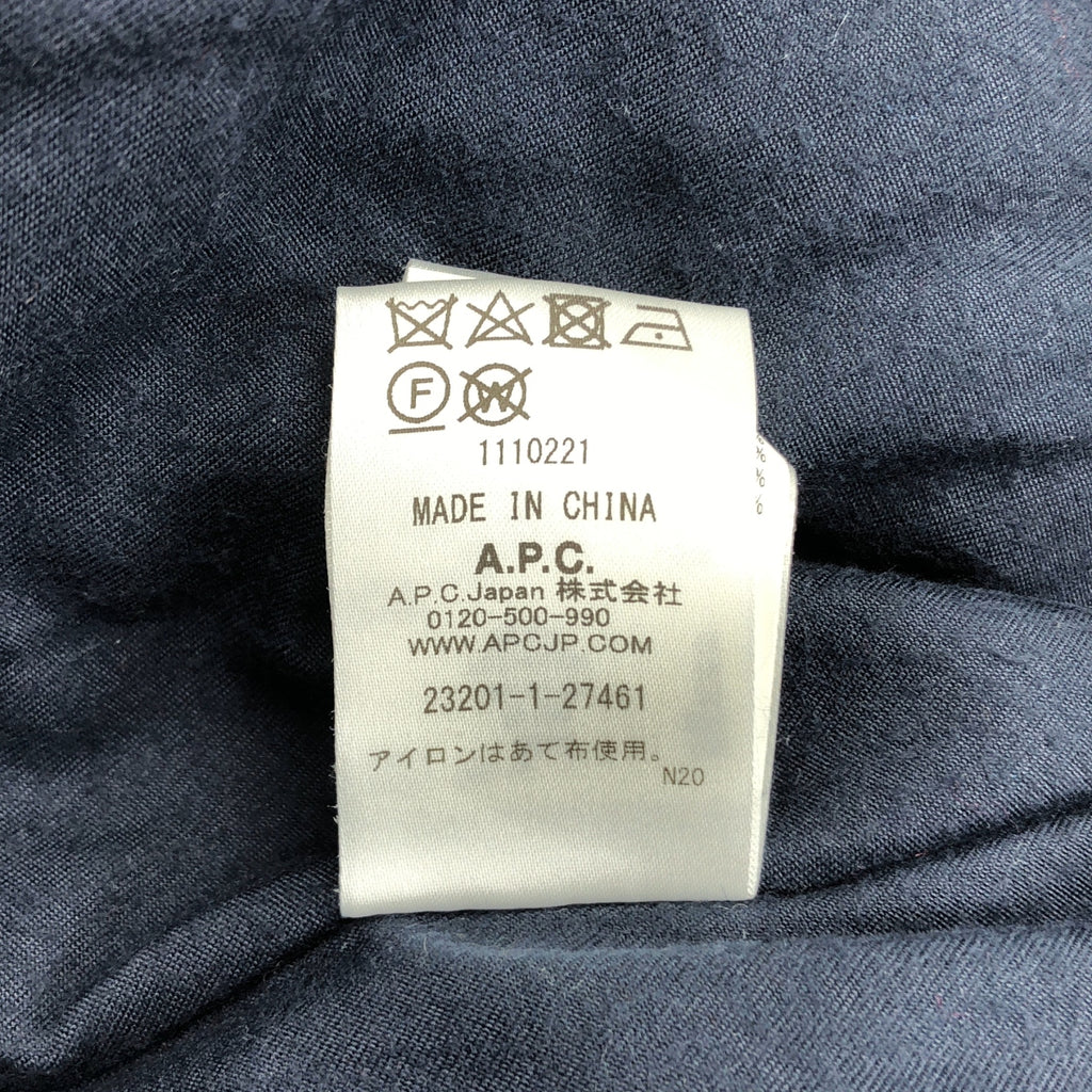 APC / A.P.C. | 羊毛格紋大衣 | 34碼 | 女款