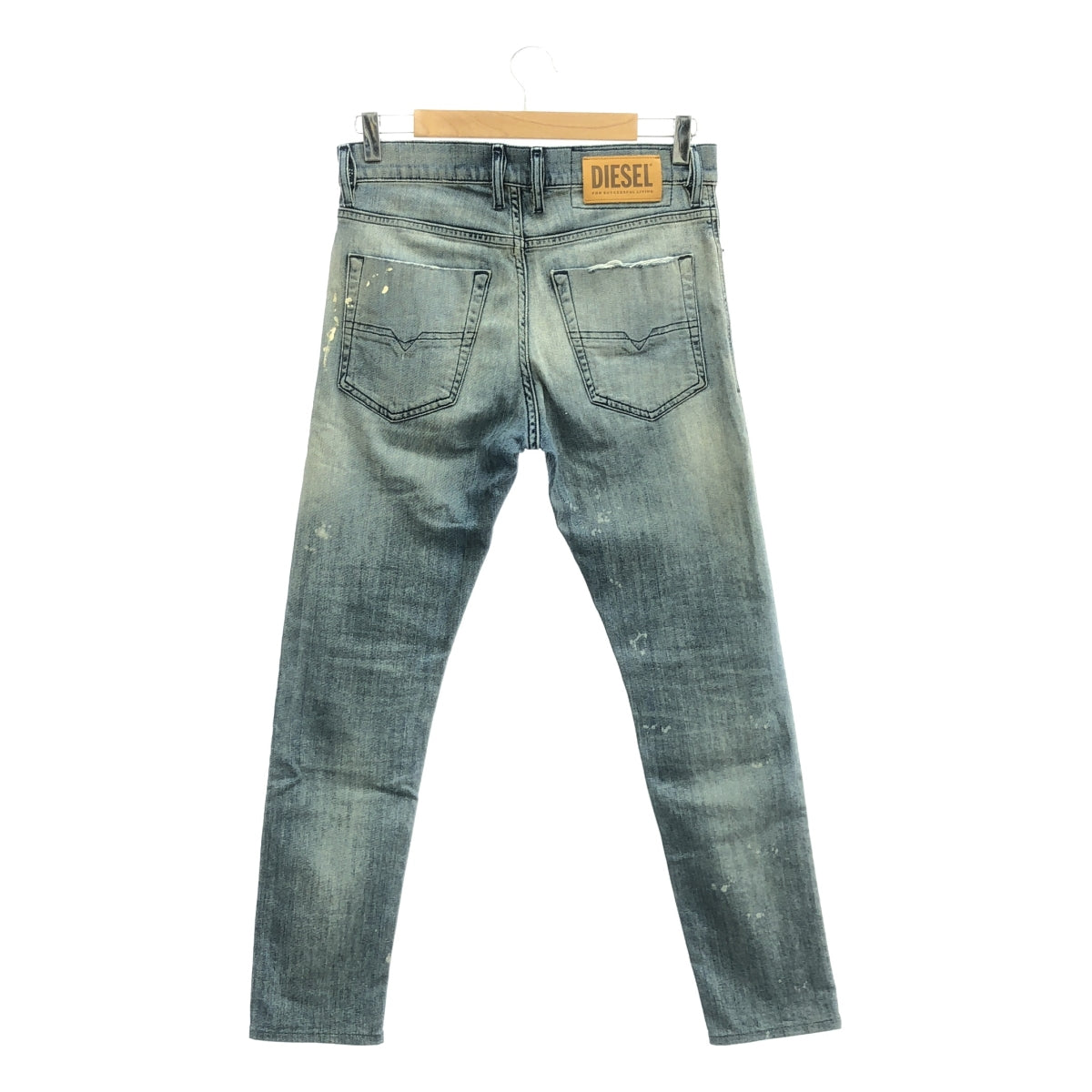 DIESEL / ディーゼル | 2020SS | TEPPHAR-X 0097M ダメージ&ペイント加工 ストレッチ スキニー デニムパンツ | W28 L32 | インディゴ | メンズ