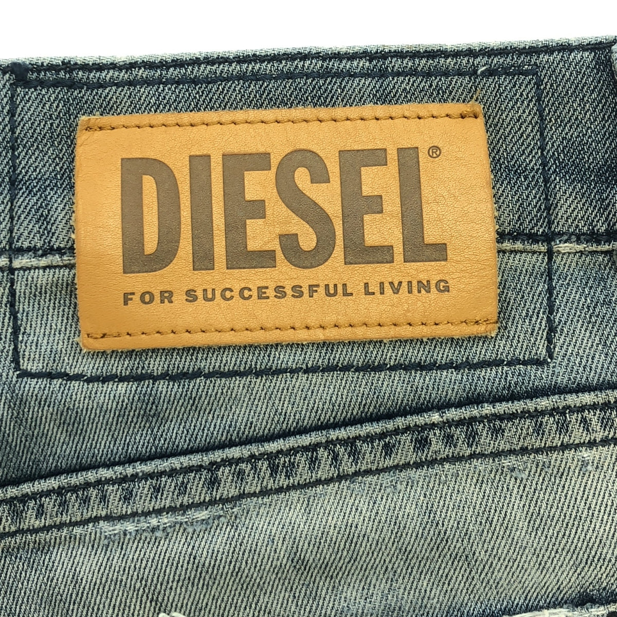 DIESEL / ディーゼル | 2020SS | TEPPHAR-X 0097M ダメージ&ペイント加工 ストレッチ スキニー デニムパンツ | W28 L32 | インディゴ | メンズ