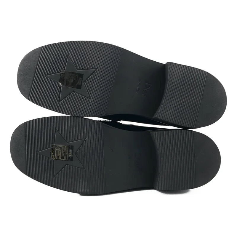 Christian Dior / クリスチャンディオール | Dior Boy / ディオール ボーイ レザー ロゴ ローファー 革靴 | 38 | レディース