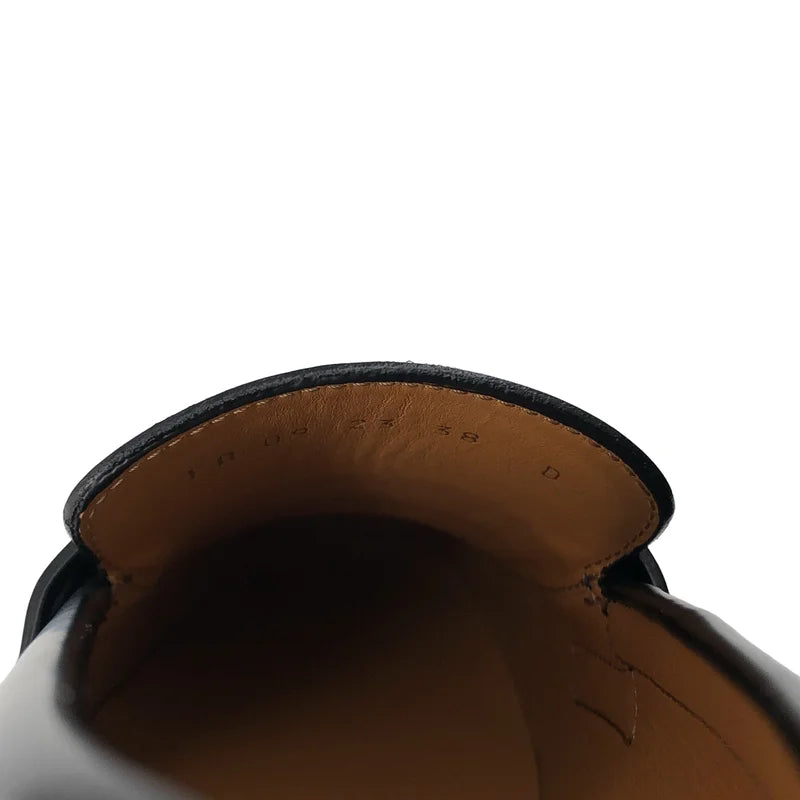 Christian Dior / クリスチャンディオール | Dior Boy / ディオール ボーイ レザー ロゴ ローファー 革靴 | 38 | レディース