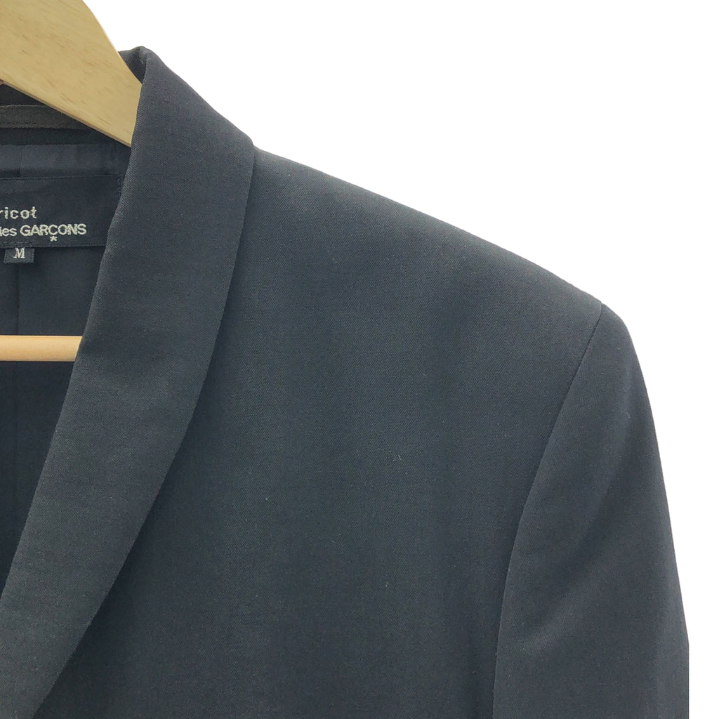tricot COMME des GARCONS / トリココムデギャルソン | AD1991 | ヴィンテージ ウールギャバ ショールカラー 3B テーラードジャケット | M | ブラック | レディース