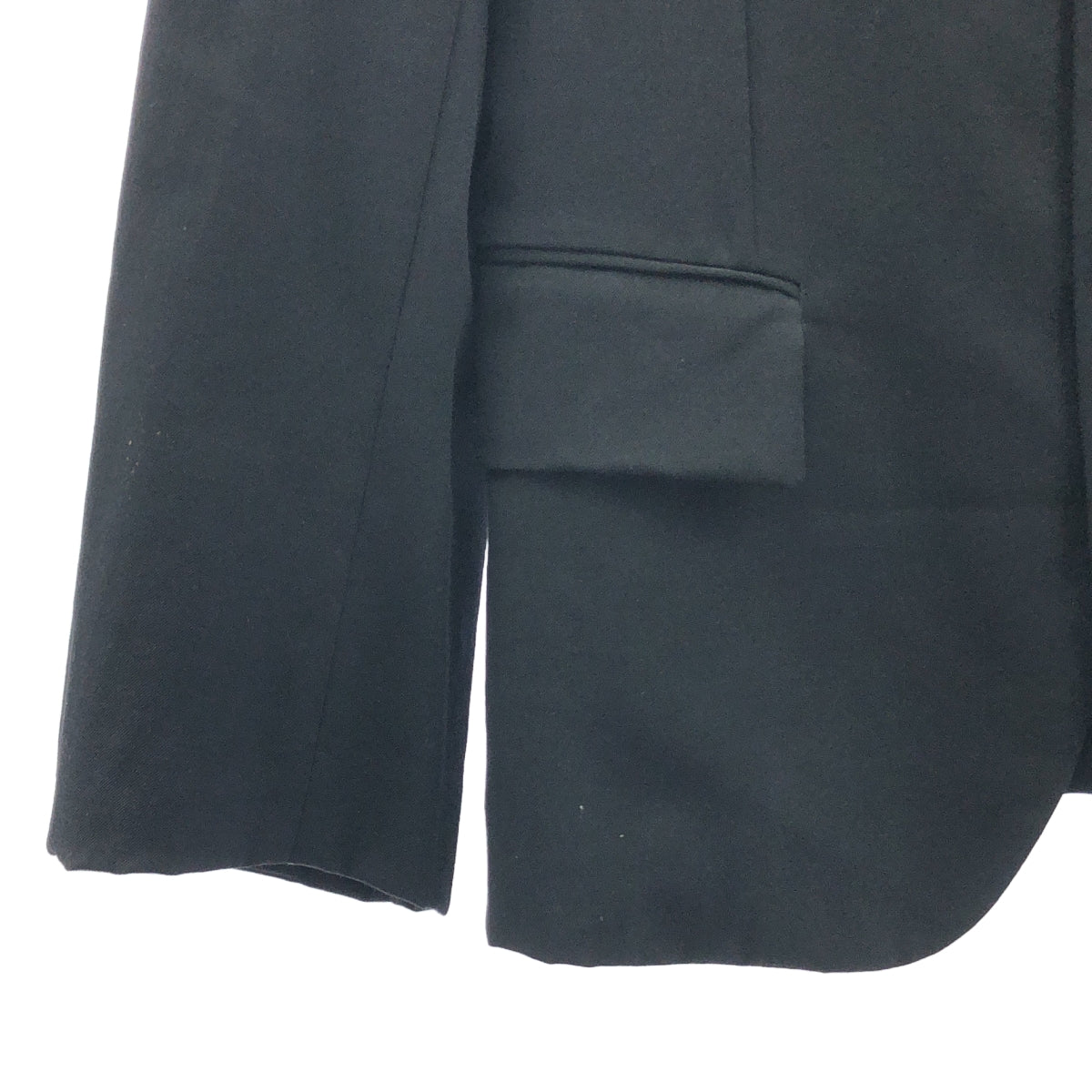 tricot COMME des GARCONS / 트리코콤 데 갤슨 | AD1991 | 빈티지 울 개바 숄 컬러 3B 테일러드 재킷 | M | 블랙 | 여성