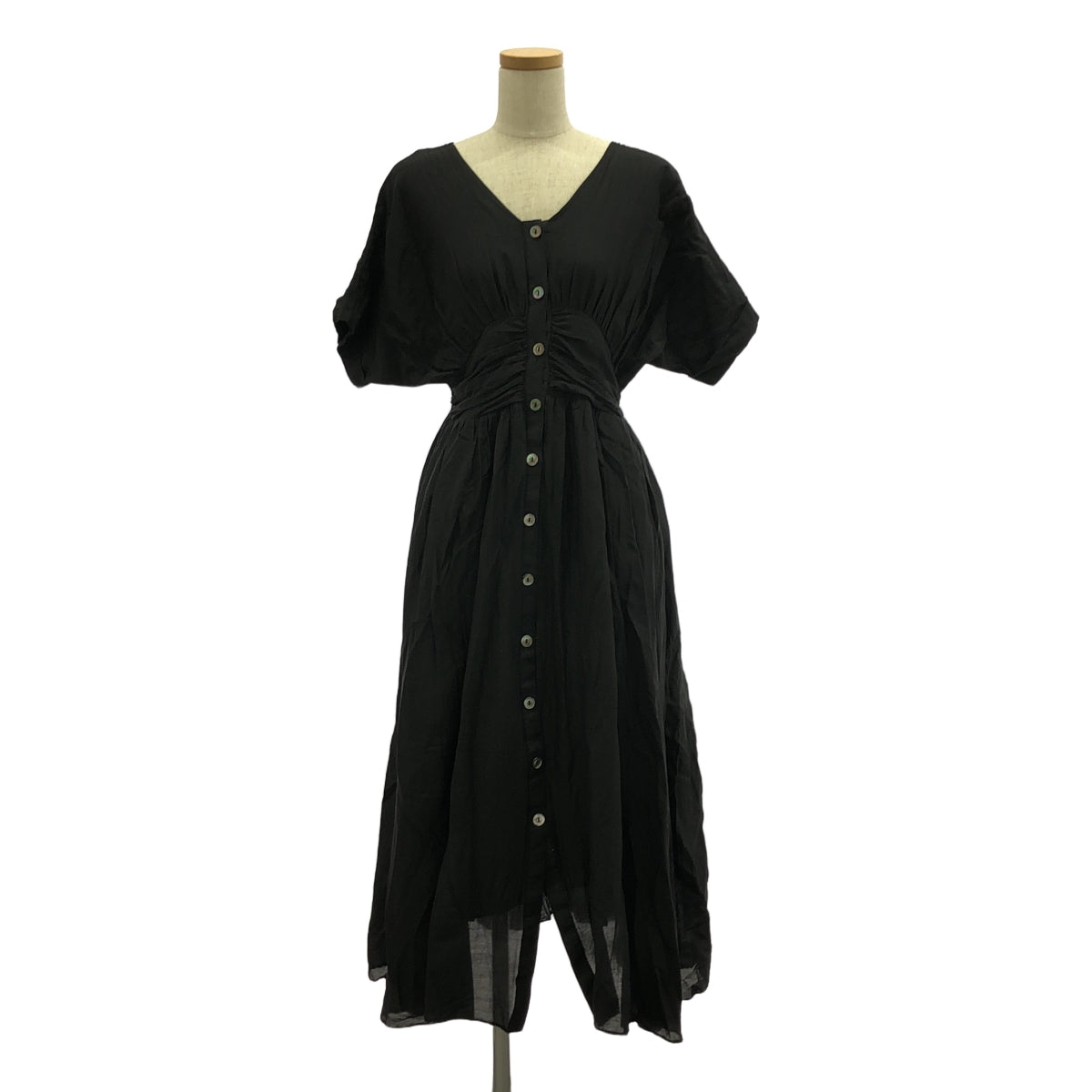 IENA / 예나 | 코튼 실크 론 모임 원피스 | 36 | 블랙 | 여성