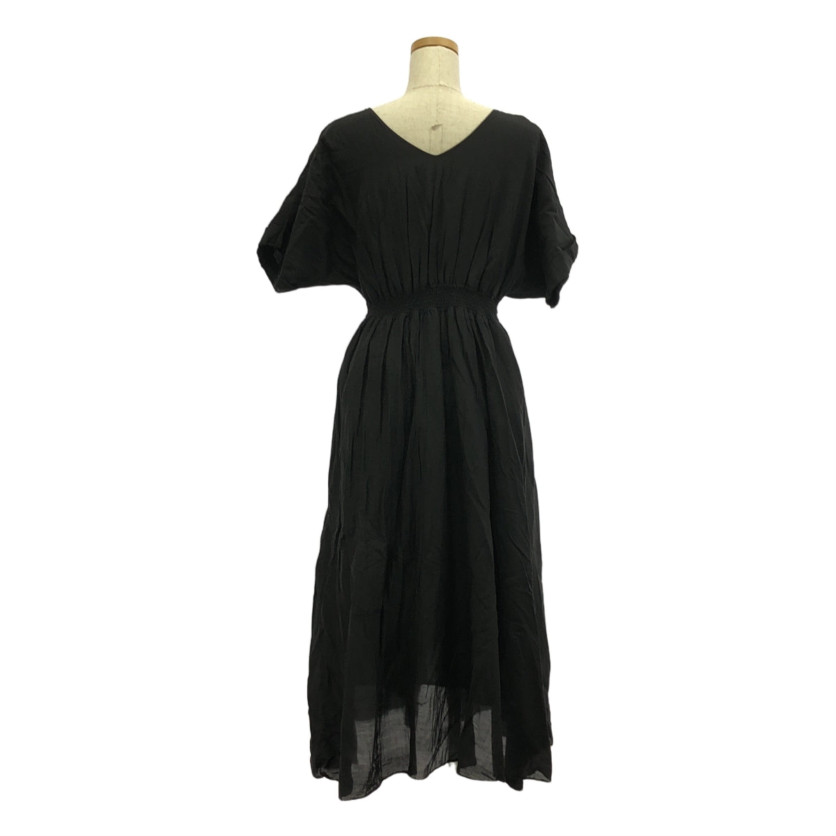 IENA / 예나 | 코튼 실크 론 모임 원피스 | 36 | 블랙 | 여성