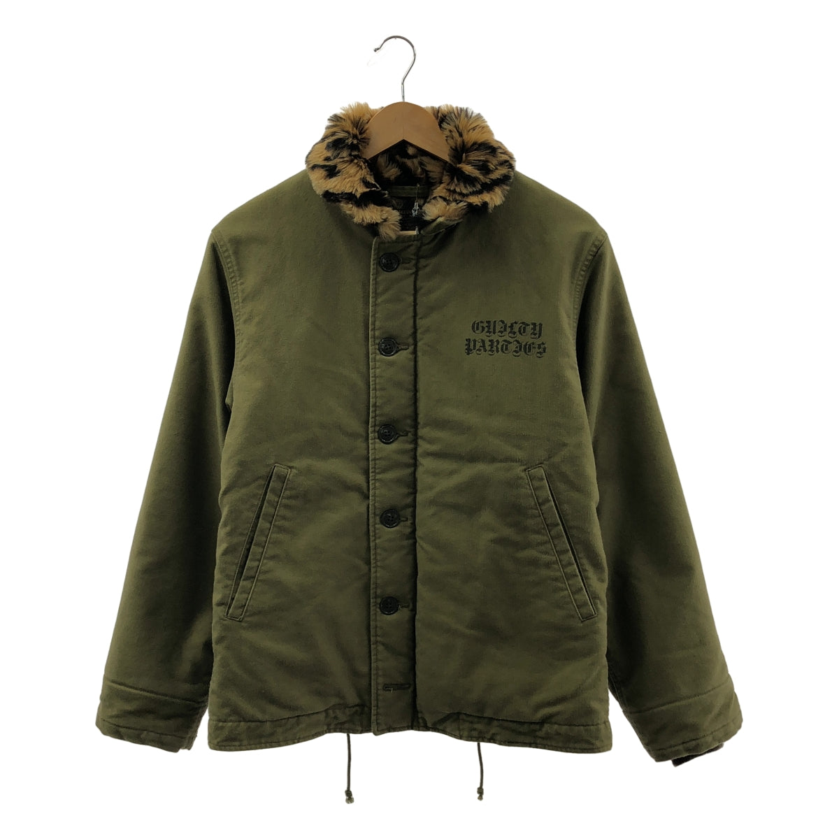 WACKO MARIA / 와코 마리아 | N-1 DECK JACKET 레오파드 보아 데크 재킷 | M | 남성