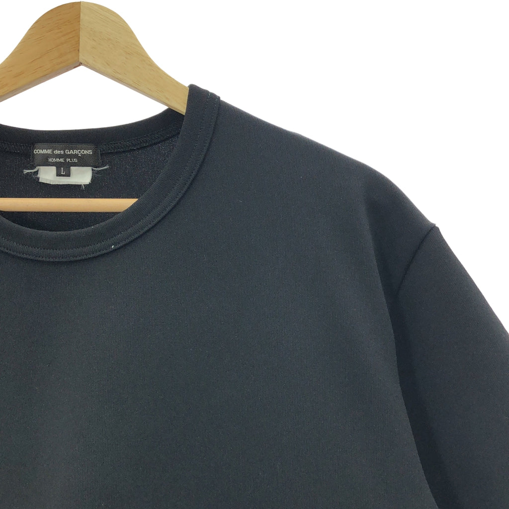 COMME des GARÇONS HOMME PLUS | 2020 春夏 |聚酯不對稱鏤空長 T 卹 | SHOPBOP L 號 |黑色|男士