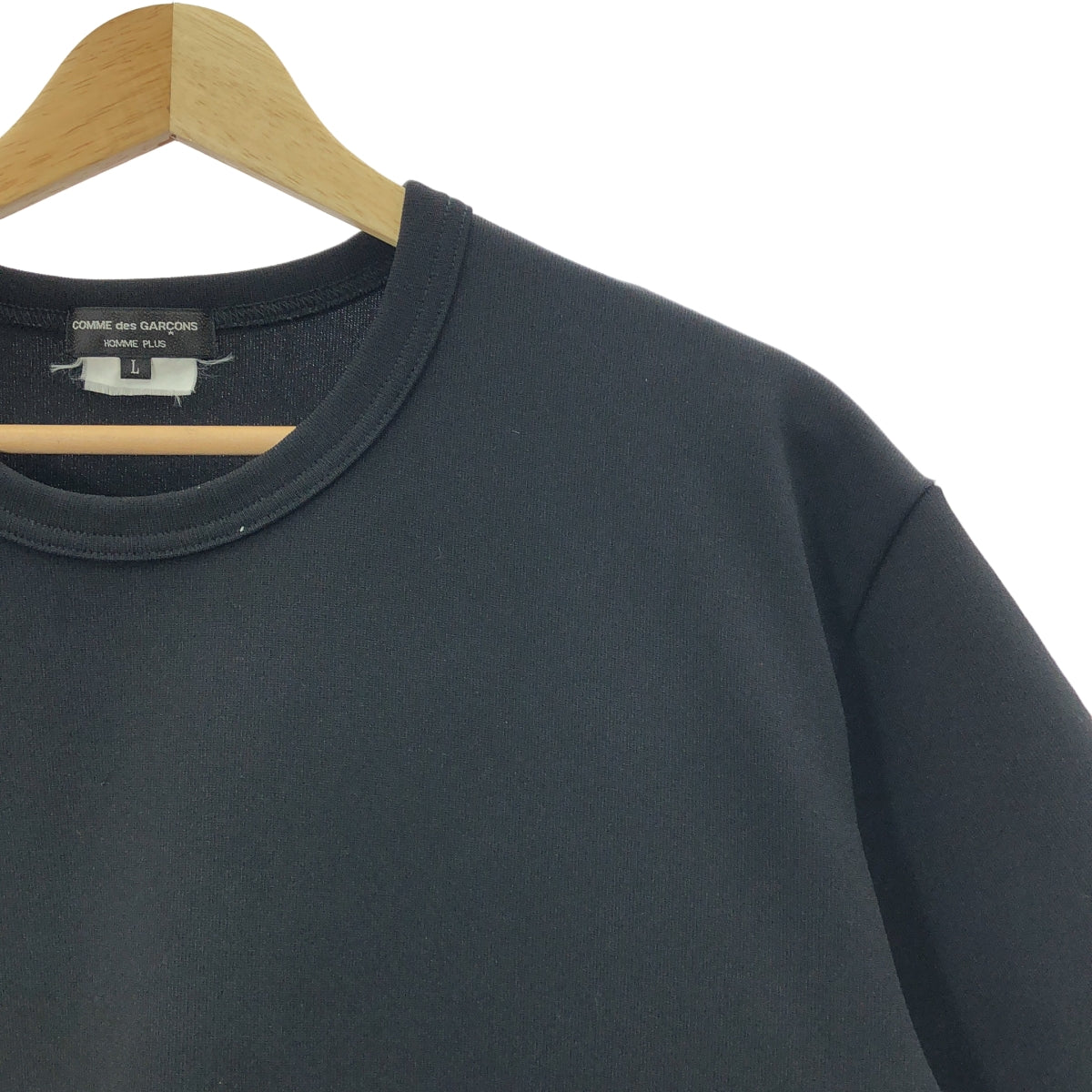 COMME des GARCONS HOMME PLUS / コムデギャルソンオムプリュス | 2020SS | ポリエステル 変形 カットアウト ロング Tシャツ カットソー | L | ブラック | メンズ