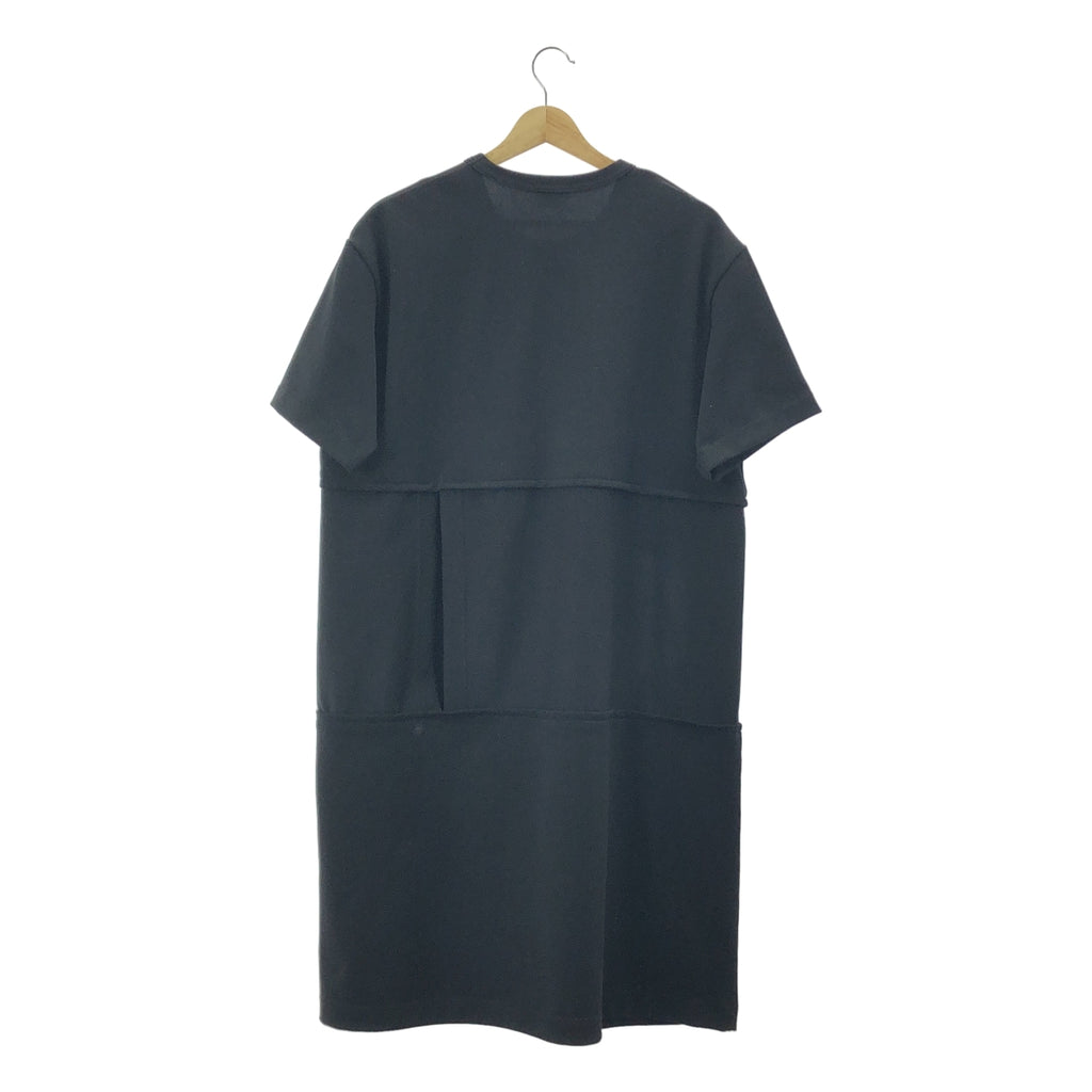 COMME des GARÇONS HOMME PLUS | 2020 春夏 |聚酯不對稱鏤空長 T 卹 | SHOPBOP L 號 |黑色|男士