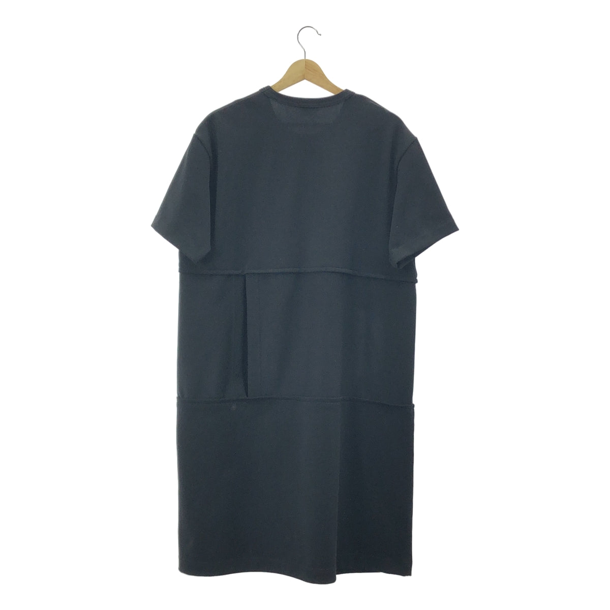 COMME des GARCONS HOMME PLUS / コムデギャルソンオムプリュス | 2020SS | ポリエステル 変形 カットアウト ロング Tシャツ カットソー | L | ブラック | メンズ