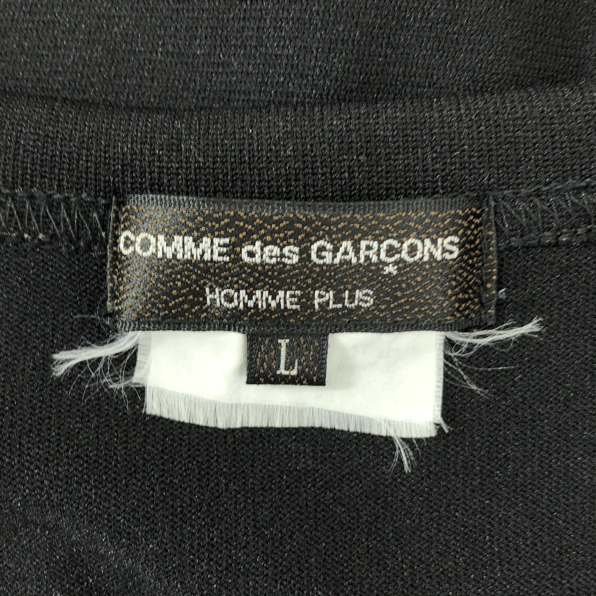 COMME des GARCONS HOMME PLUS / コムデギャルソンオムプリュス | 2020SS | ポリエステル 変形 カットアウト ロング Tシャツ カットソー | L | ブラック | メンズ