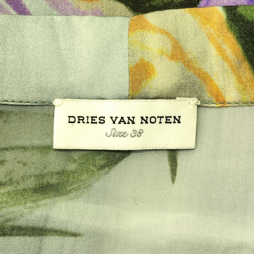 DRIES VAN NOTEN / 드리스 반 노튼 | 2010AW | 실크 웨스트 버튼 플라워 풀오버 블라우스 셔츠 | 38 |