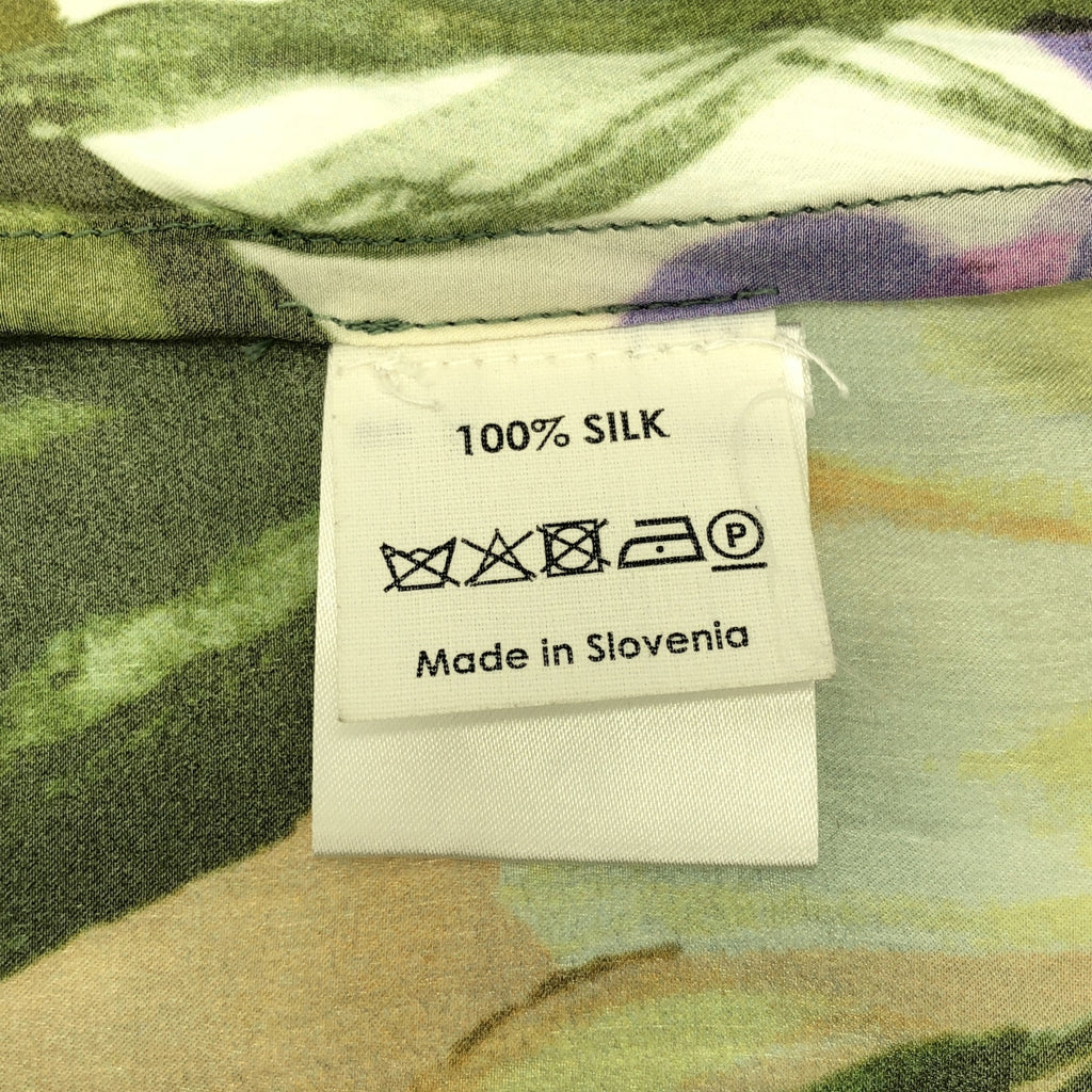 DRIES VAN NOTEN / 드리스 반 노튼 | 2010AW | 실크 웨스트 버튼 플라워 풀오버 블라우스 셔츠 | 38 |