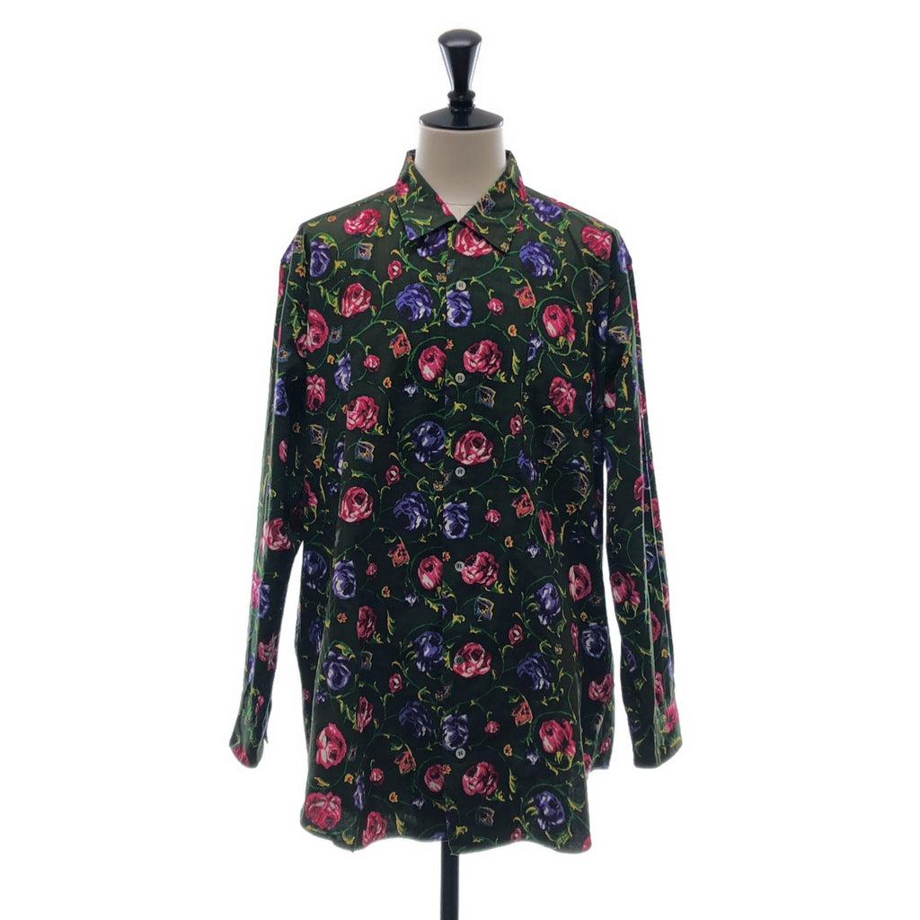 【미품】 Y's for men / 와이즈 포멘 요우지야마모토 | 1998SS | 총무늬 플라워 오버 실루엣 셔츠 |