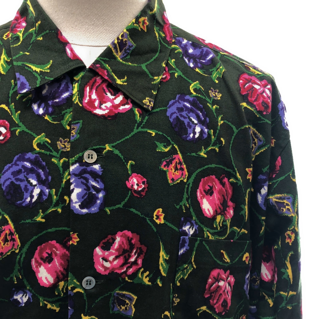 【미품】 Y's for men / 와이즈 포멘 요우지야마모토 | 1998SS | 총무늬 플라워 오버 실루엣 셔츠 |