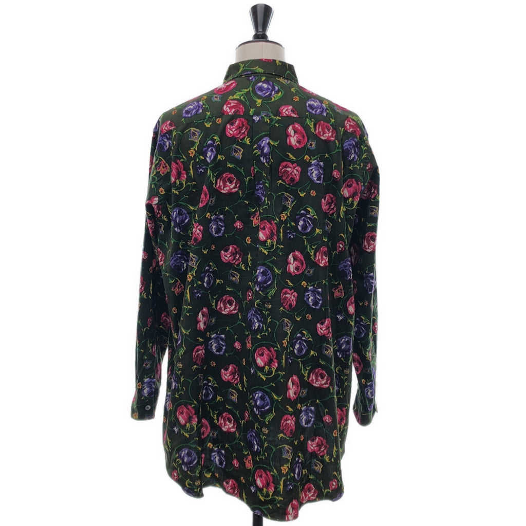 【미품】 Y's for men / 와이즈 포멘 요우지야마모토 | 1998SS | 총무늬 플라워 오버 실루엣 셔츠 |