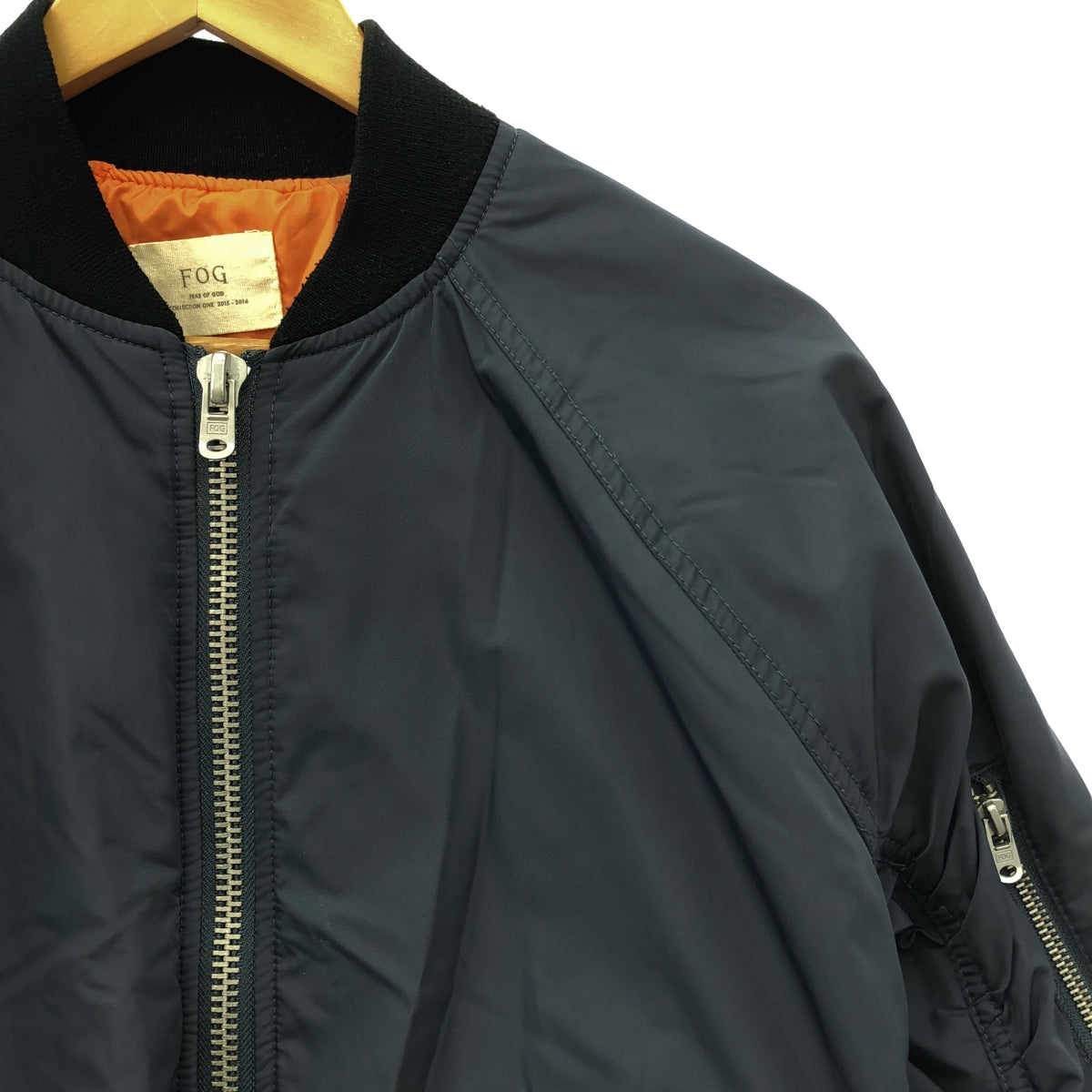 FOG FEAR OF GOD / エフオージーフィアオブゴッド | 2015AW | COLLECTION ONE MA-1 BOMBER JACKET ボンバージャケット | S | ネイビー | メンズ