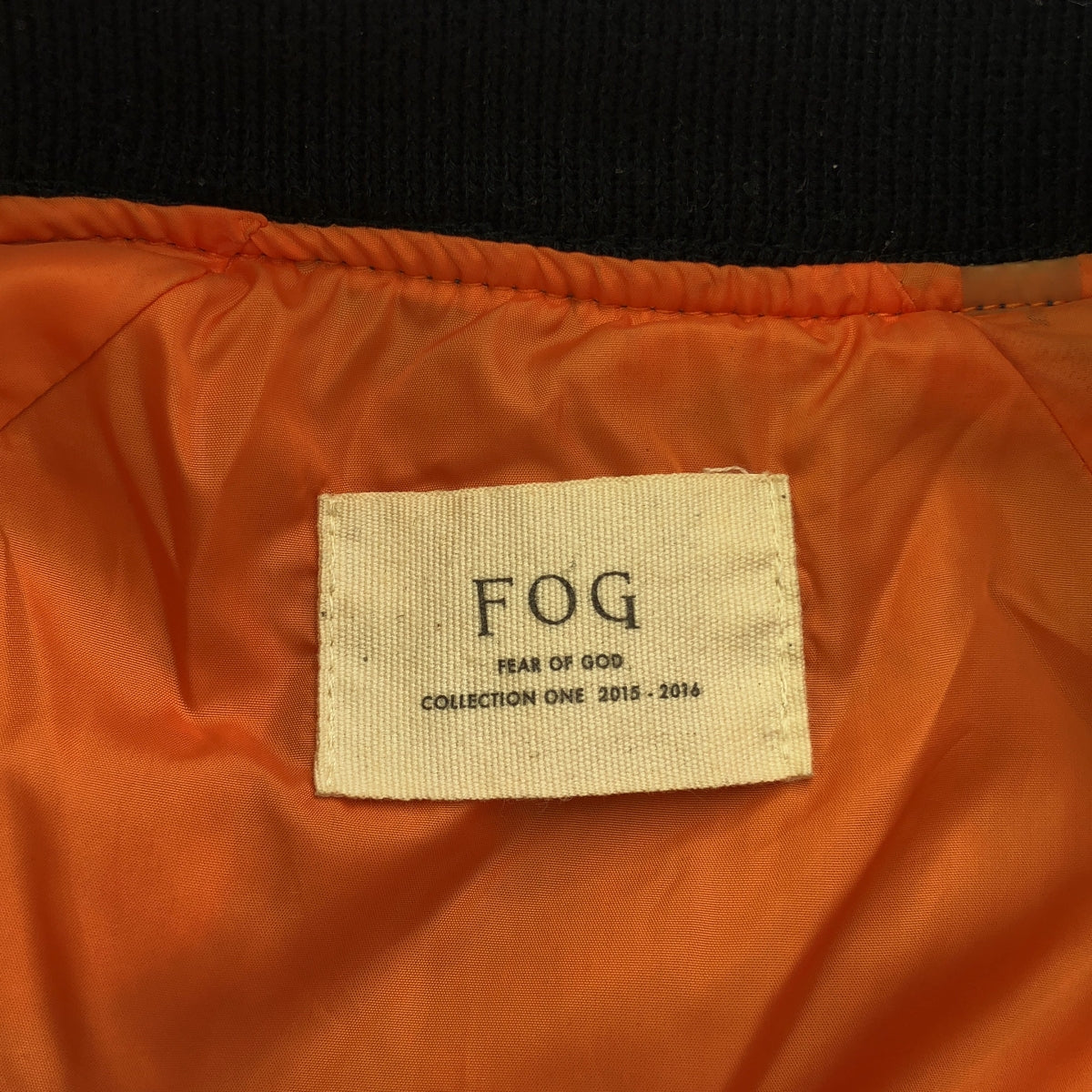 FOG FEAR OF GOD / エフオージーフィアオブゴッド | 2015AW | COLLECTION ONE MA-1 BOMBER JACKET ボンバージャケット | S | ネイビー | メンズ