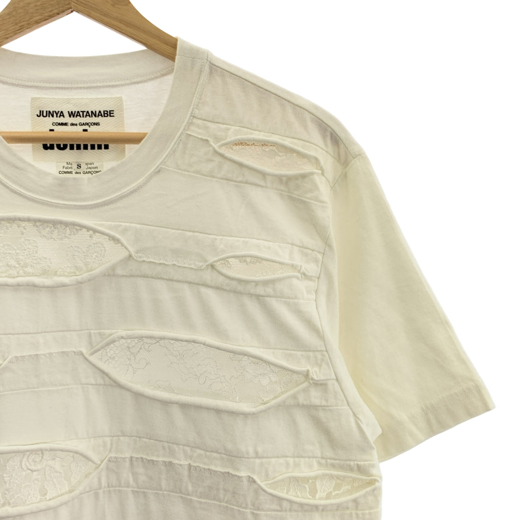 JUNYA WATANABE COMME des GARCONS / 준야와타나베 | 2019SS | 레이스 크루넥 티셔츠 컷소우 | S |