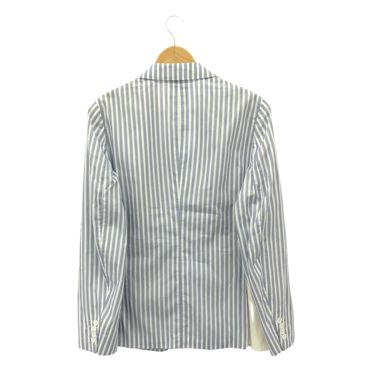 COMME des GARCONS HOMME DEUX | 2020SS | Cotton multi-stripe 2B tailored jacket | S | Blue / White | Men's