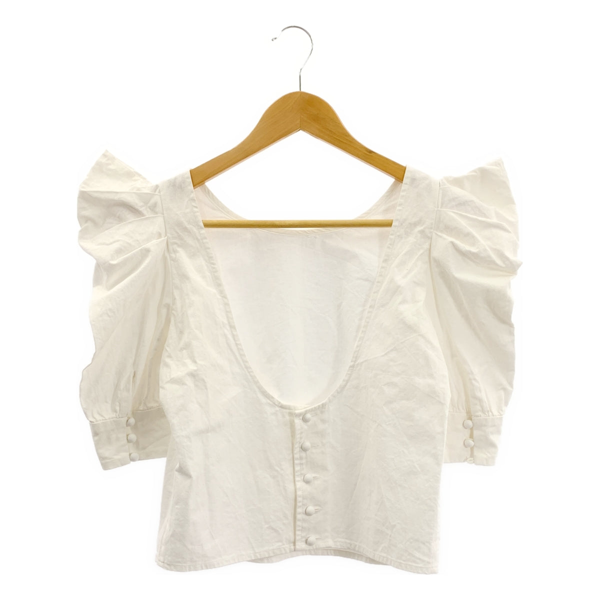 MALION vintage / 마리온 빈티지 | 2WAY 블라우스 셔츠 | 화이트 | 여성