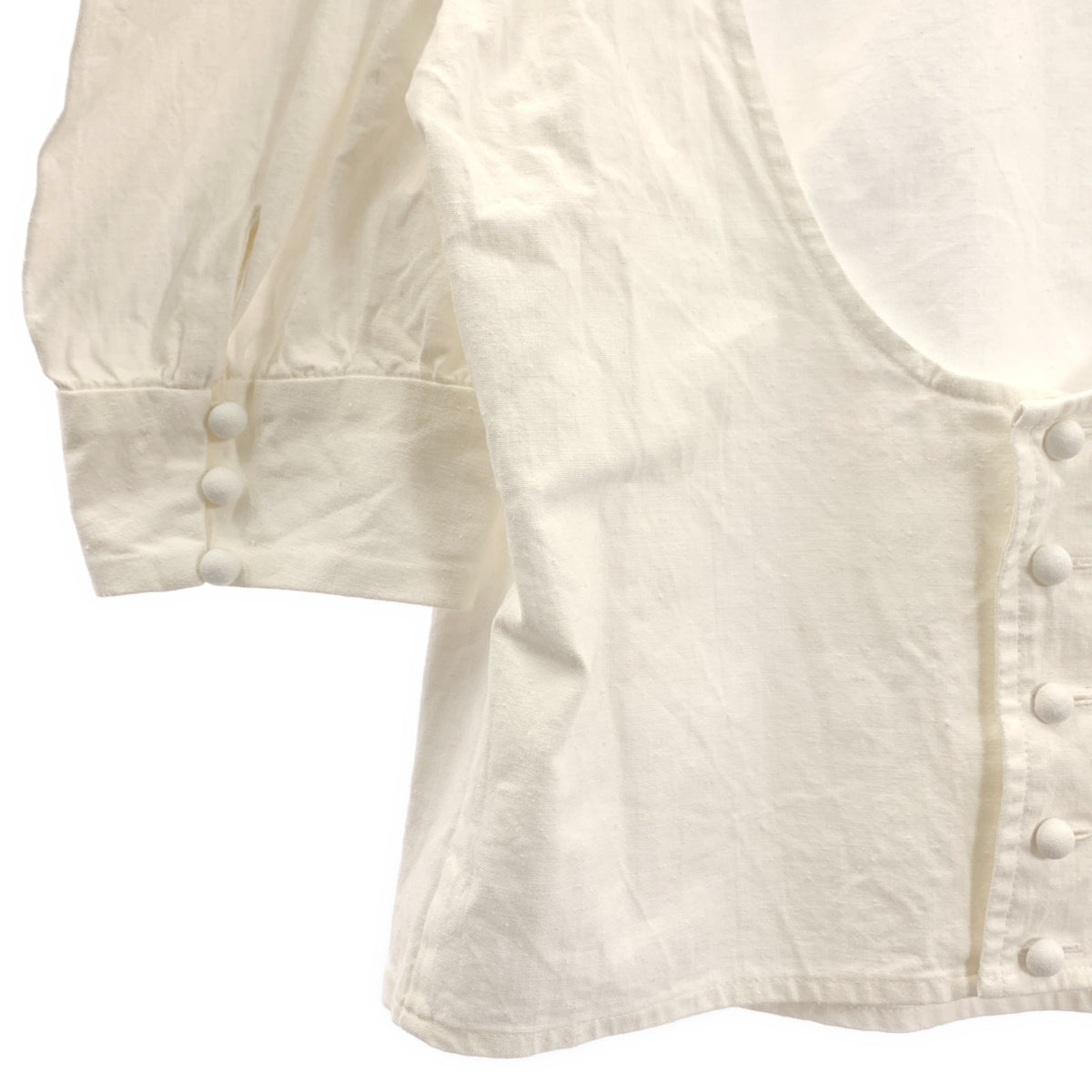 MALION vintage / 마리온 빈티지 | 2WAY 블라우스 셔츠 | 화이트 | 여성