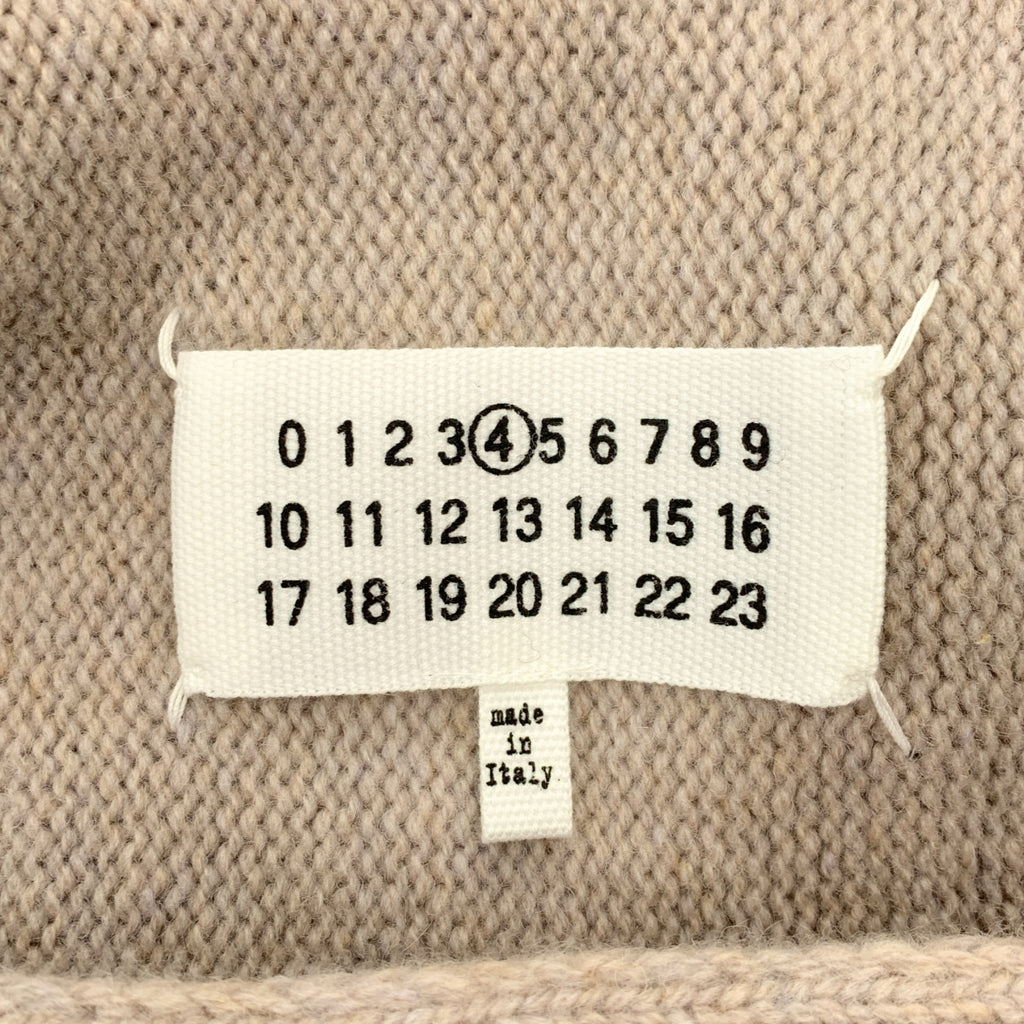 Maison Margiela / メゾンマルジェラ | 2020AW | ダメージ加工 ステッチ ウール ニット マフラー ストール |