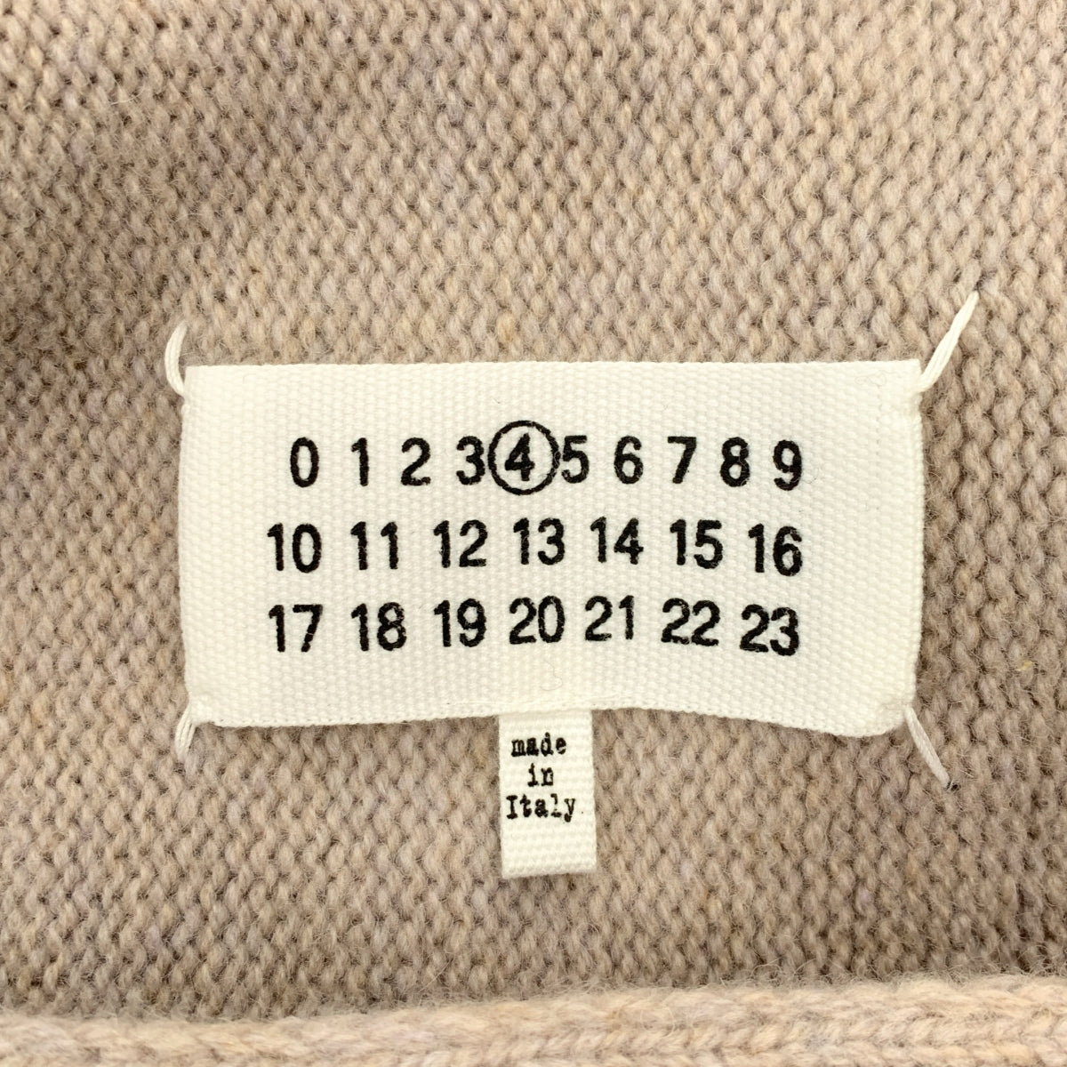Maison Margiela / メゾンマルジェラ | 2020AW | ダメージ加工 ステッチ ウール ニット マフラー ストール |