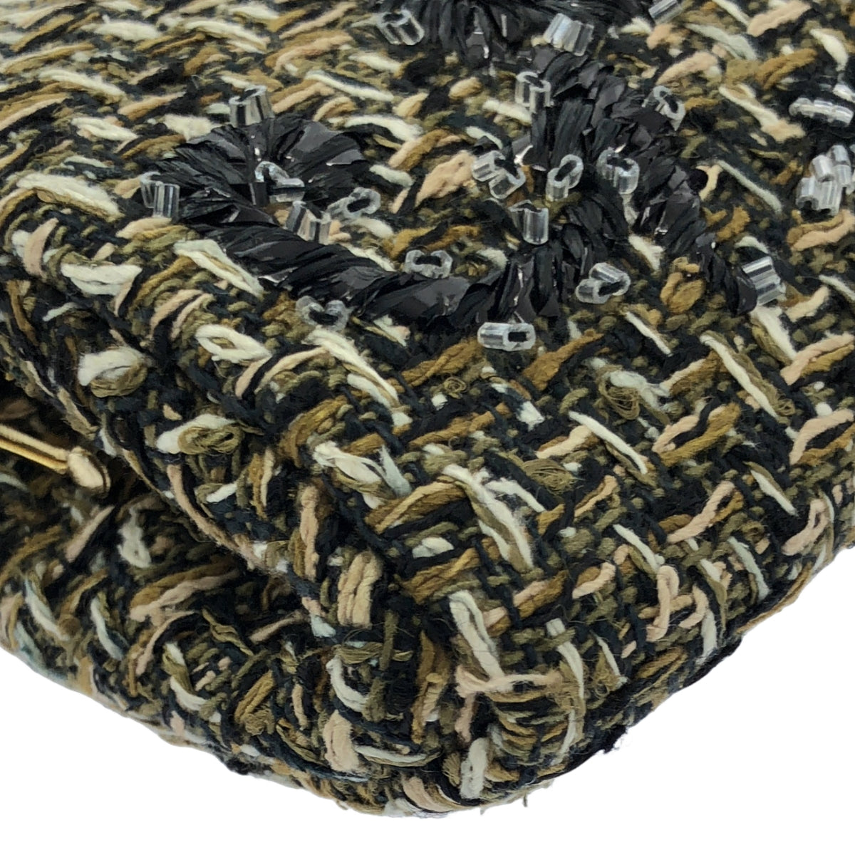 H.P.FRANCE / アッシュペーフランス | 取扱い / LESAGE PARIS ツイード クラッチ ハンドバッグ | マルチカラー | レディース