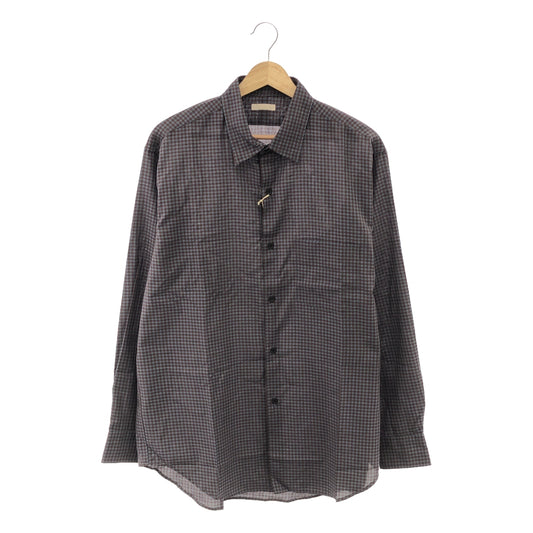 [New] ULTERIOR / Alteria | C/W CHECKED TWILL SHIRT | Size 4 | Blue/Brown | Men's