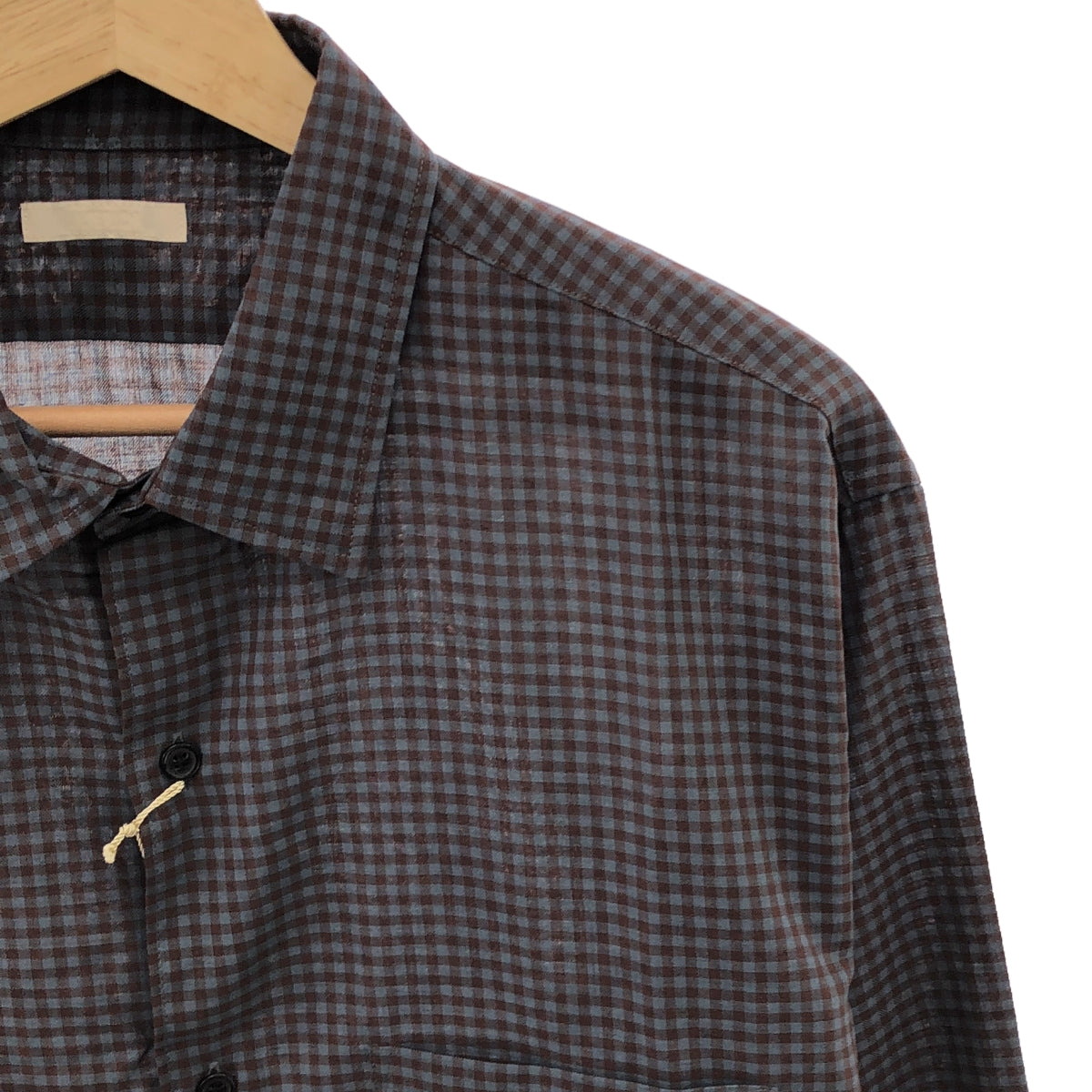 [New] ULTERIOR / Alteria | C/W CHECKED TWILL SHIRT | Size 4 | Blue/Brown | Men's