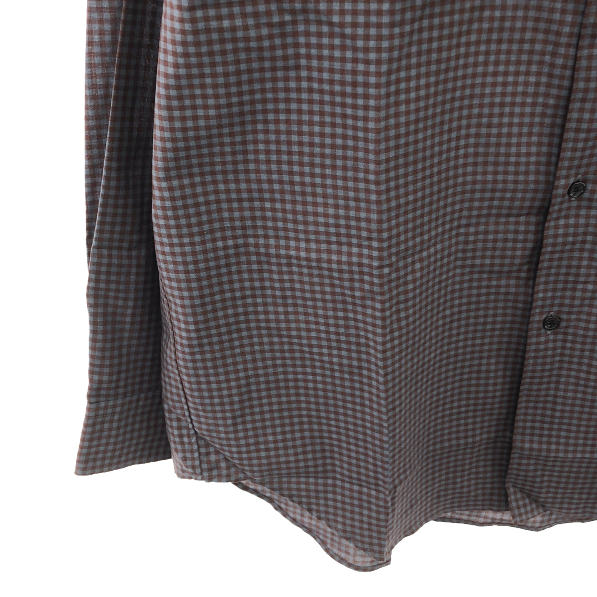 [New] ULTERIOR / Alteria | C/W CHECKED TWILL SHIRT | Size 4 | Blue/Brown | Men's