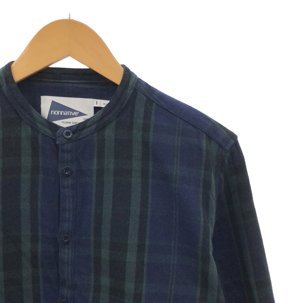 nonnative / 비 네이티브 | × Pilgrim Surf+Supply OFFICER PULLOVER SHIRT COTTON TWILL PLAID 체크 풀오버 오피서 셔츠 | 1 | 남성