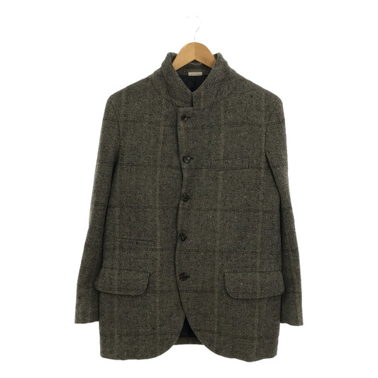 COMME des GARCONS HOMME DEUX | 2017AW | Wool tweed single-breasted tailored jacket / fully quilted lining | S | Men's