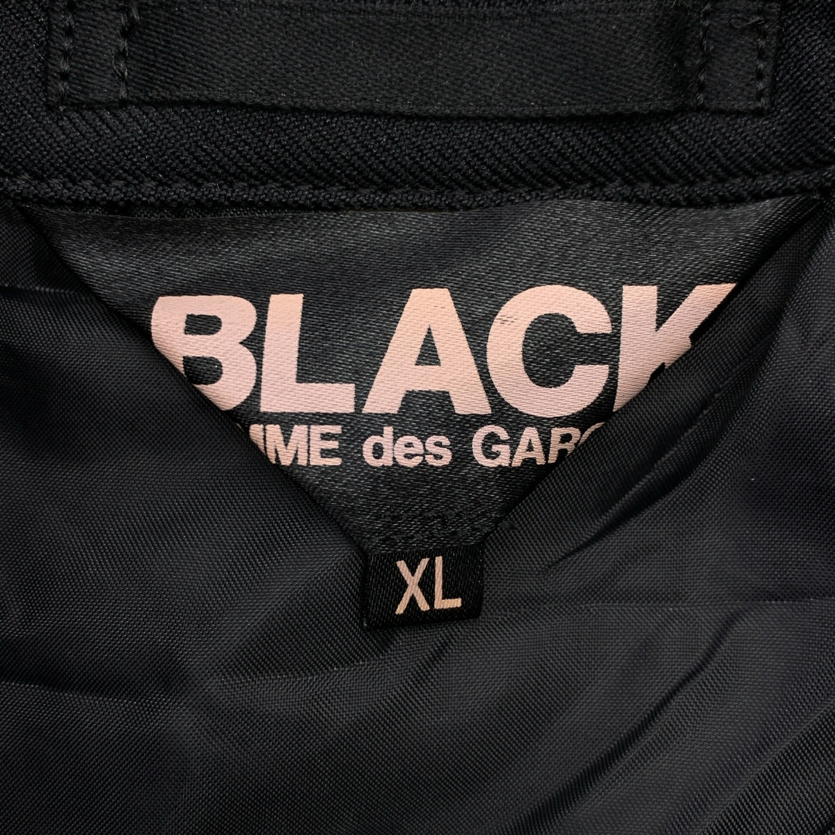 BLACK COMME des GARCONS / ブラックコムデギャルソン | 2013SS | ポリエステル 製品加工 ライダース ジャケット ブルゾン / 総裏地 | XL | メンズ