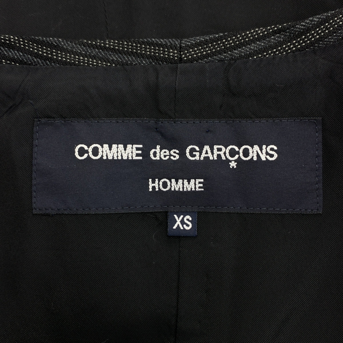 COMME des GARCONS HOMME / コムデギャルソンオム | 2010SS | ストライプ シンチバック ジレ ベスト / 総裏地 | XS | メンズ