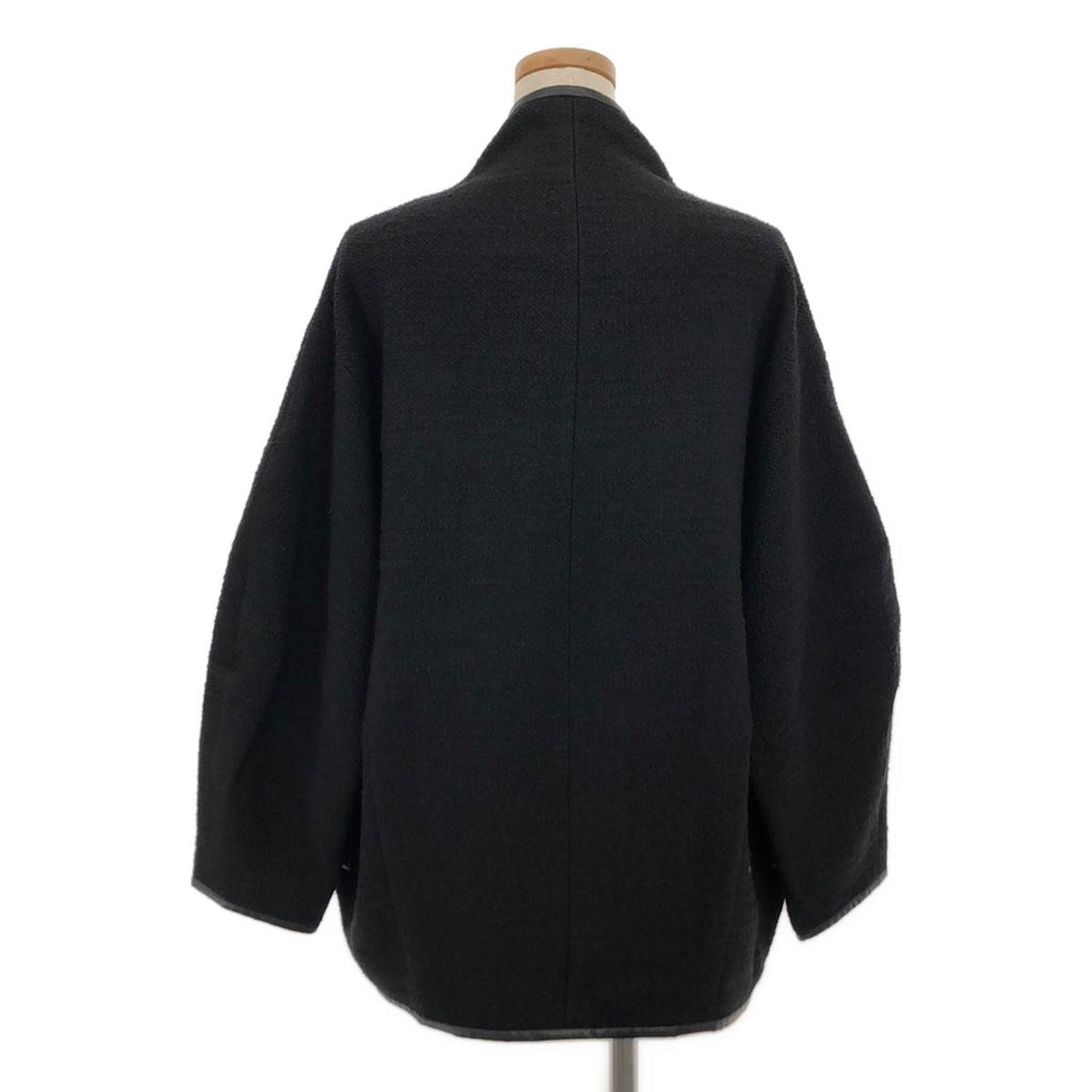 【美品】  IENA / イエナ | 2023AW | × TSUJI NAOKO  [n]ツイードリボンコート | 36 | ブラック | レディース