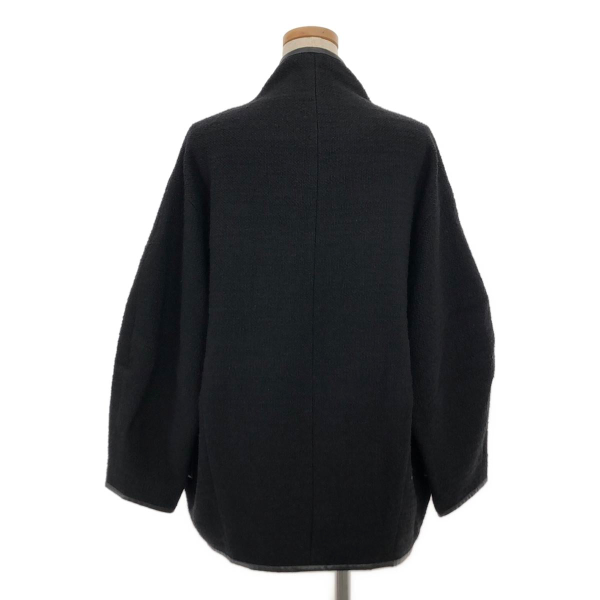 【美品】  IENA / イエナ | 2023AW | × TSUJI NAOKO  [n]ツイードリボンコート | 36 | ブラック | レディース