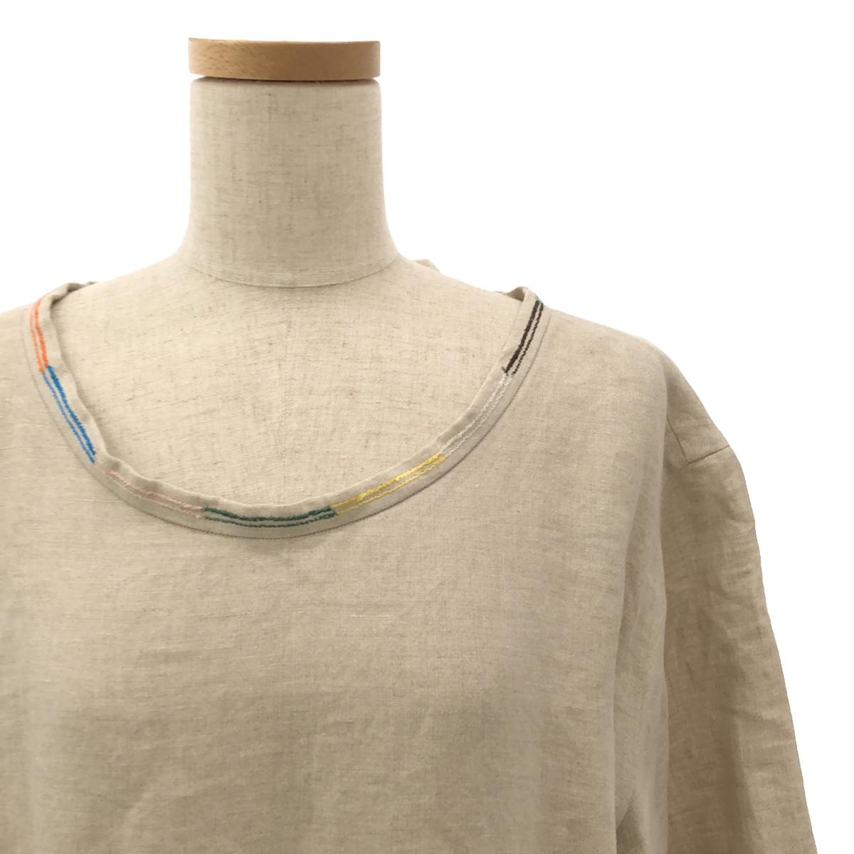 [狀況良好] mina perhonen | 2000秒/秒 | 25週年紀念鳥長裙| 36 |米色 |女性的