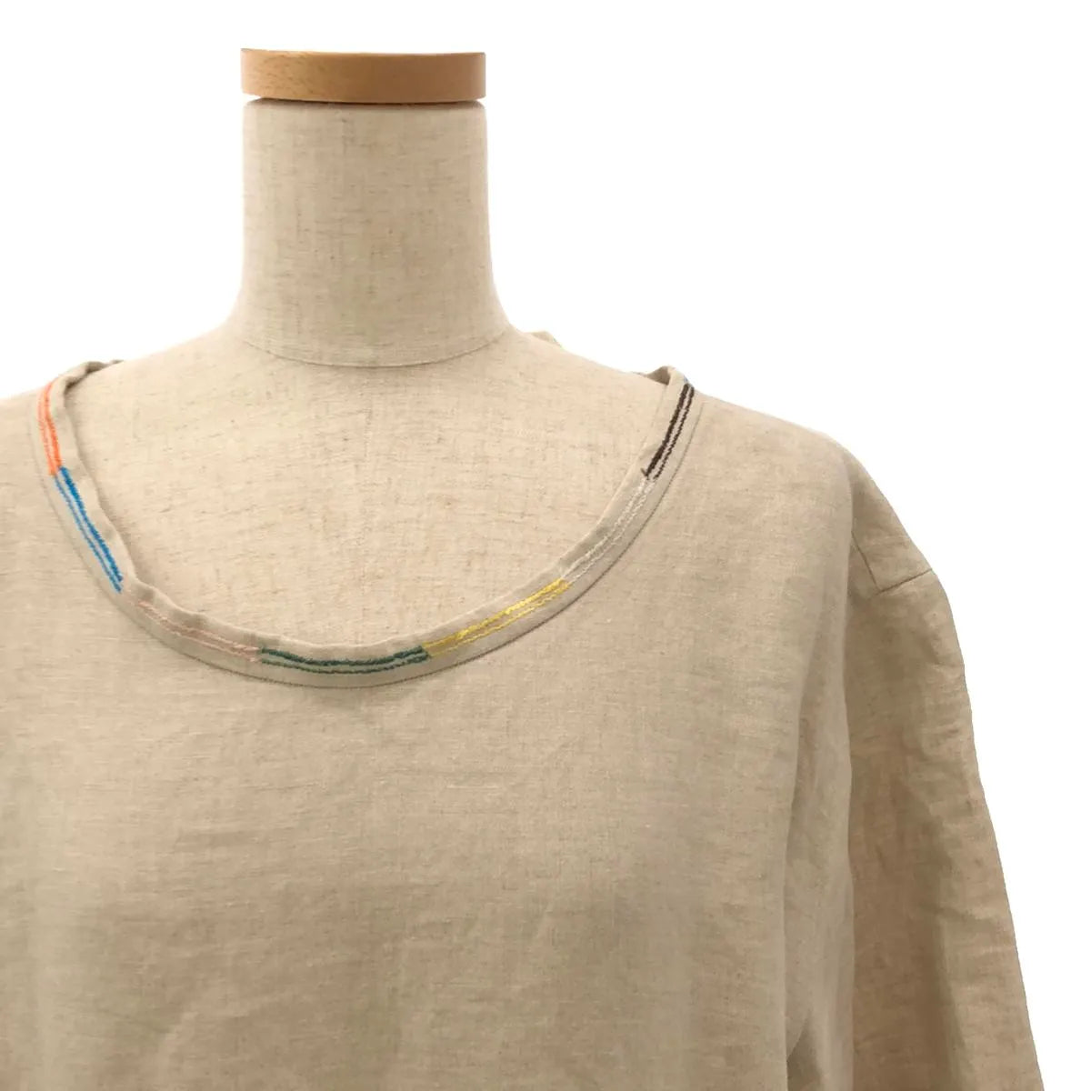 [狀況良好] mina perhonen | 2000秒/秒 | 25週年紀念鳥長裙| 36 |米色 |女性的